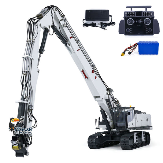 LOWEST PRICE 1/14 K970-300S Hydraulic RC Excavator Remote Control Digger Hobby Model Demolition Machine RTR TandemXE Sound Light System