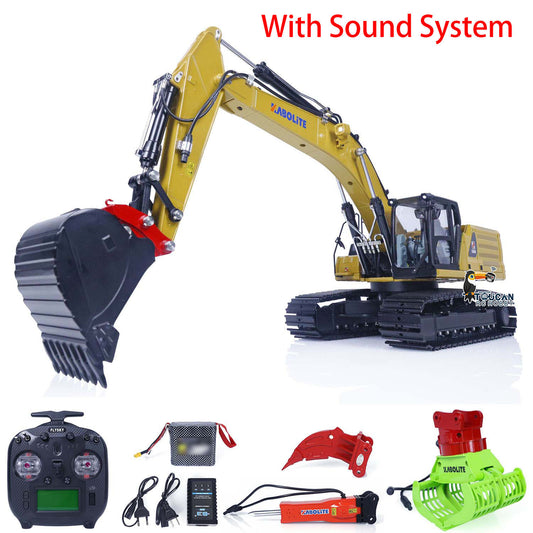 Kabolite 1/18 RC Hydraulic Excavator K961 100S Ready To Rrun Remote Control Digger Installed Sounds Lights ST8 Transmitter Battery