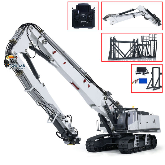 LOWEST PRICE CUT 1/14 K970-300 RC Hydraulic Excavators Radio Controlled Demolition Machine With Replaceable 2-arm RTR Painted Version