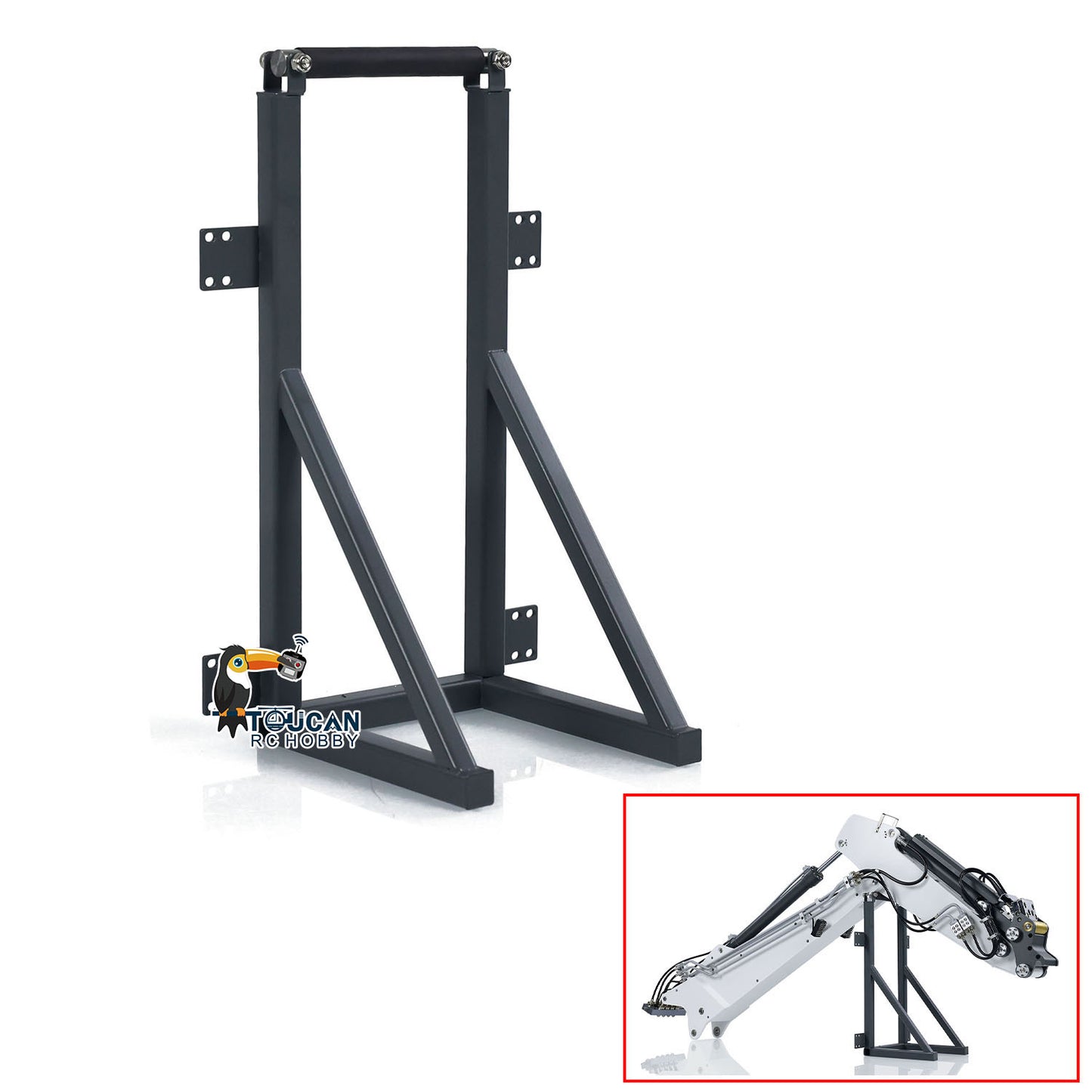 Metal Demolition Arm Rack for K970-300 RC Hydraulic Excavator Radio Controlled Diggers Hobby Model DIY Parts