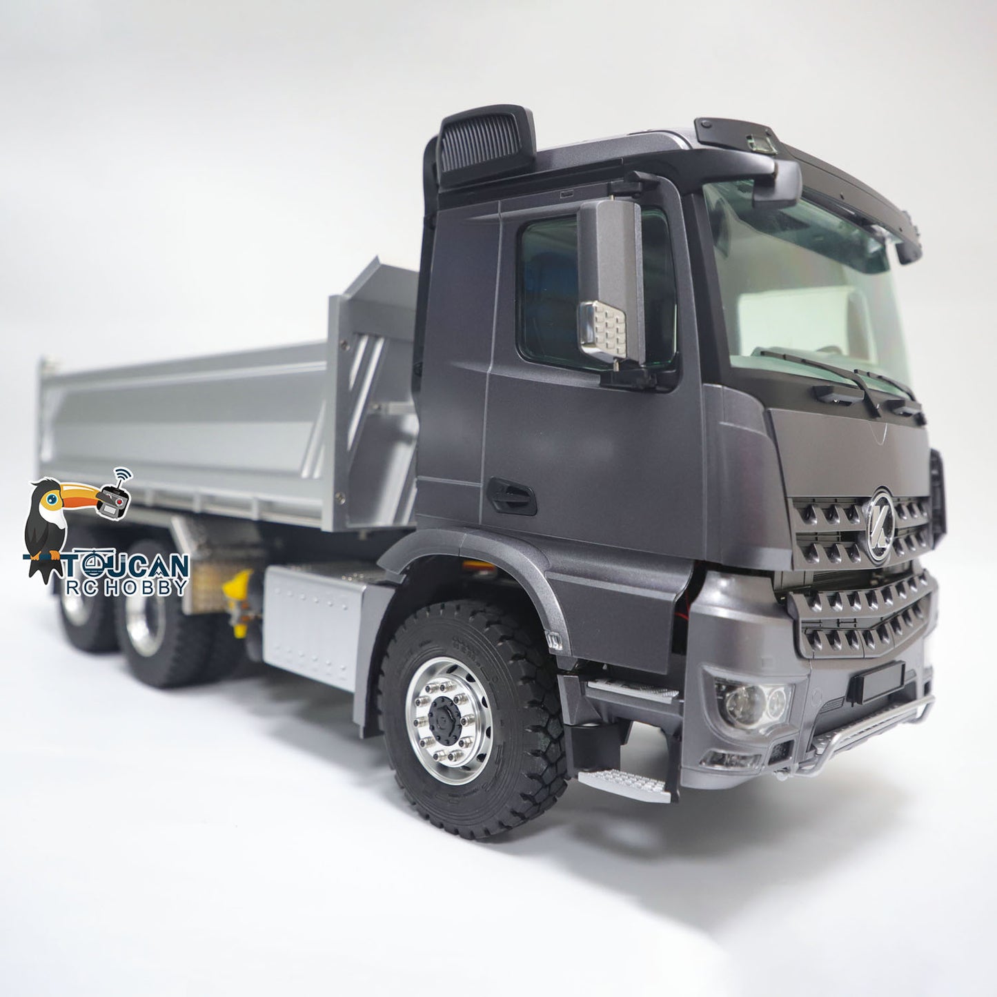 Kabolite 1/14 6x6 K3364 Hydraulic RC Dump Truck Remote Controlled Dumper Tipper Toy Electric Car Hobby Painted Model