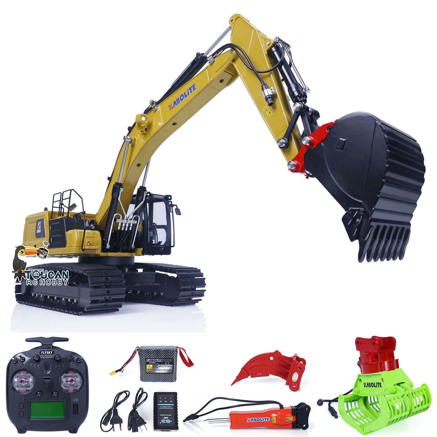 US STOCK Kabolite K961 100S 1/18 RC Hydraulic Excavator RTR Remote Control Digger Model ST8 ESC Motor Servo RTR Hobby Models