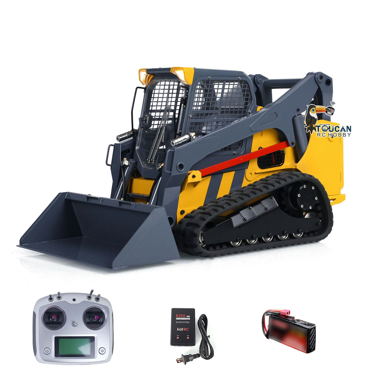 1/14 RC Hydraulic Skid-Steer Tracked Loader SM770 Remote Control Car Light Sound