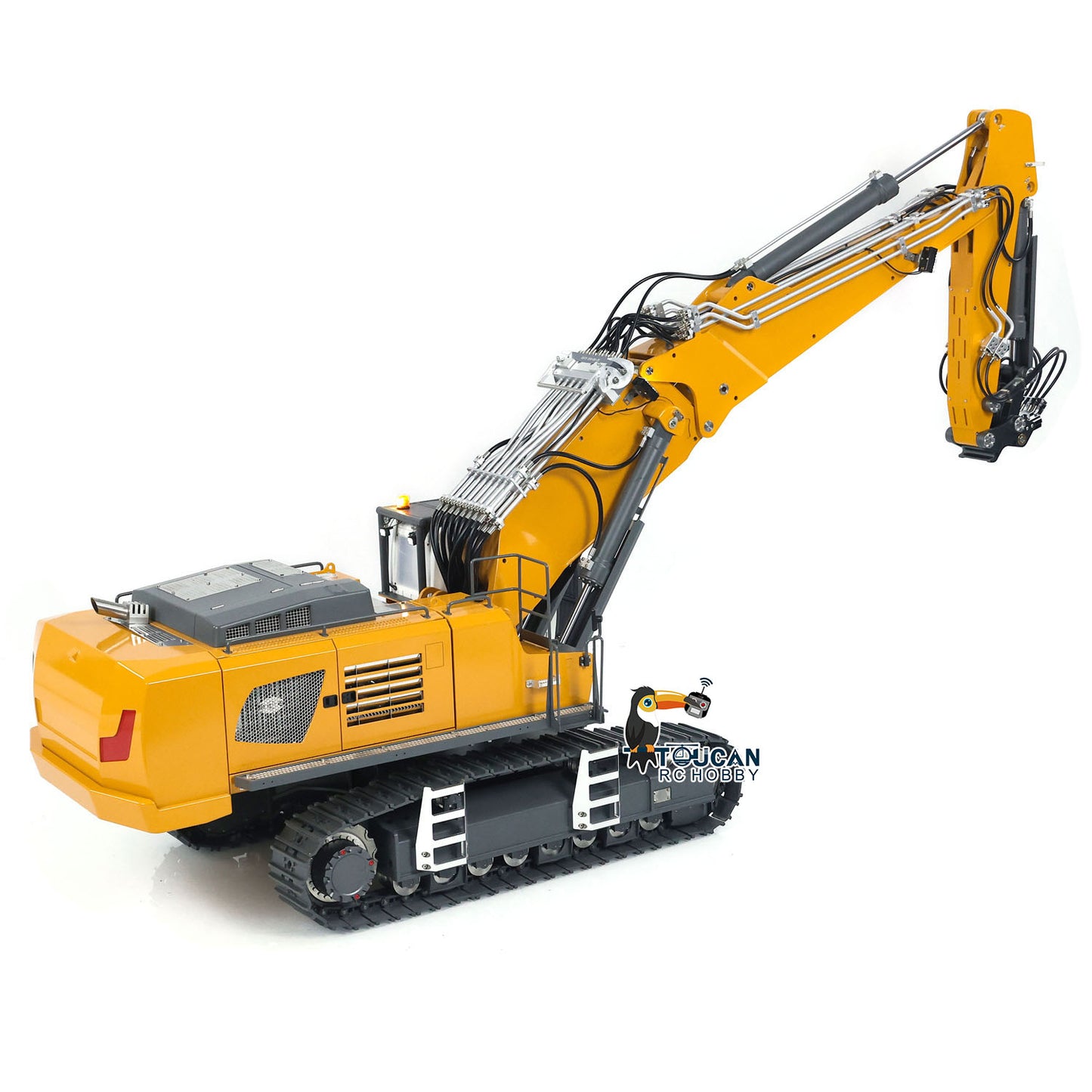 1/14 CUT 3 Arms Hydraulic RC Excavator K970-301S Tamden XE Radio Control Digger CNC Machined 6061 Material 4-Way Large Valve System