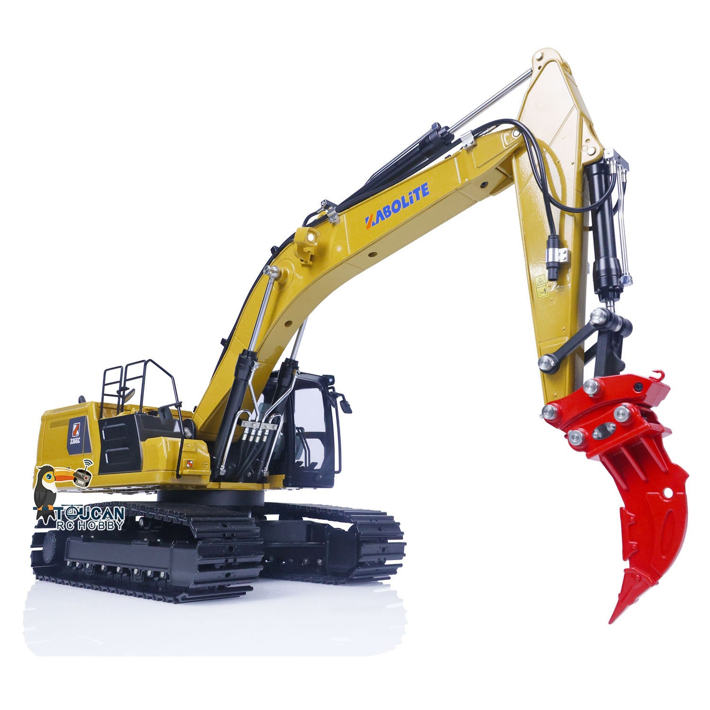 Kabolite 1/18 RC Hydraulic Excavator K961 100S Ready To Rrun Remote Control Digger Installed Sounds Lights ST8 Transmitter Battery