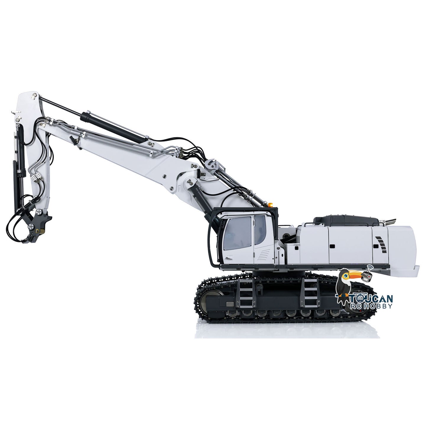 1/14 CUT 3 Arms Hydraulic RC Excavator K970-301S Tamden XE Radio Control Digger CNC Machined 6061 Material 4-Way Large Valve System