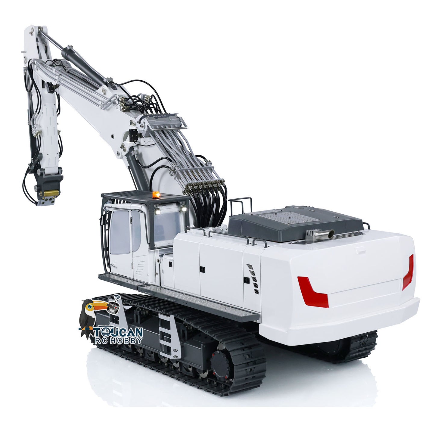 1/14 CUT 3 Arms Hydraulic RC Excavator K970-301S Tamden XE Radio Control Digger CNC Machined 6061 Material 4-Way Large Valve System