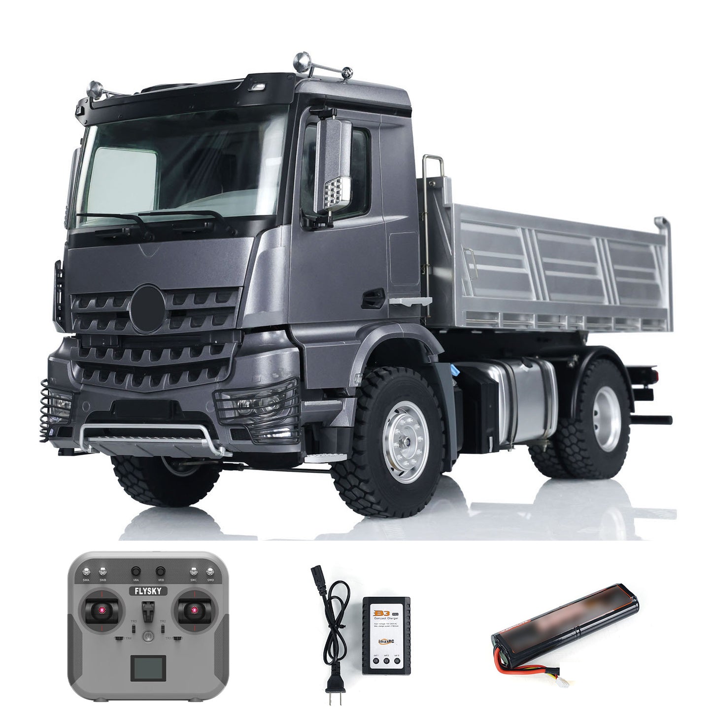 1/14 Scale Kabolite 5701 RTR RC Dump Truck 4x4 Remote Control Tipper Car Ready To Go With Sound Light Battery Transmitter Model