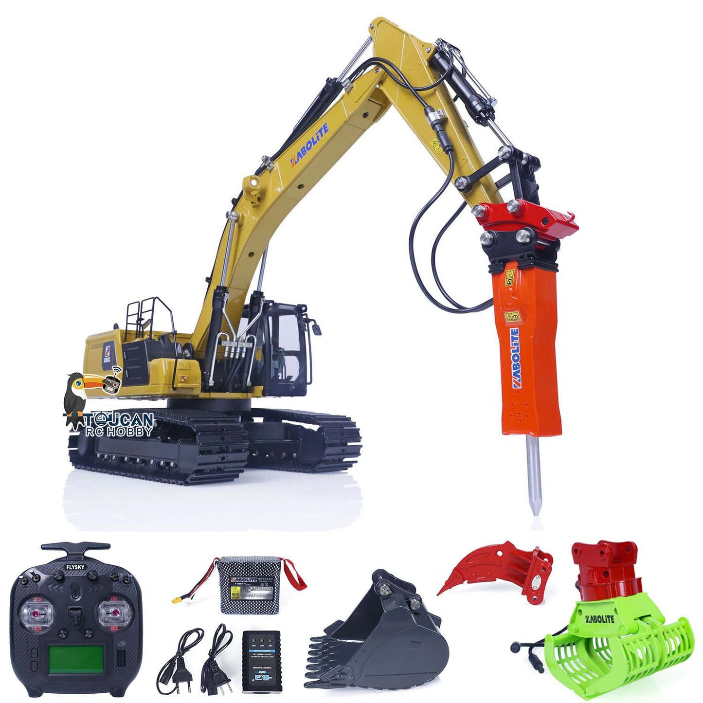 US STOCK Kabolite K961 100S 1/18 RC Hydraulic Excavator RTR Remote Control Digger Model ST8 ESC Motor Servo RTR Hobby Models