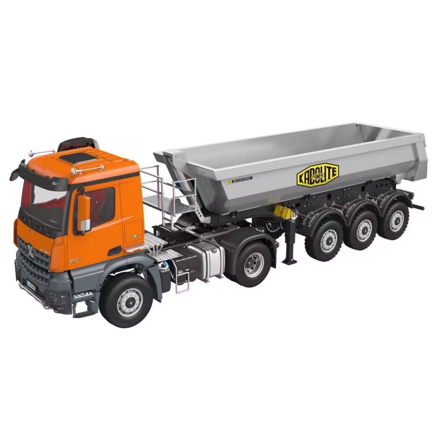 NEW ARRIVAL Kabolite RTR K5801 Car 1/14 Scale 4X4 RC Tractor Truck 3Axles AWD With Electric Lifting Hopper Dump Trailer Tipper Battery