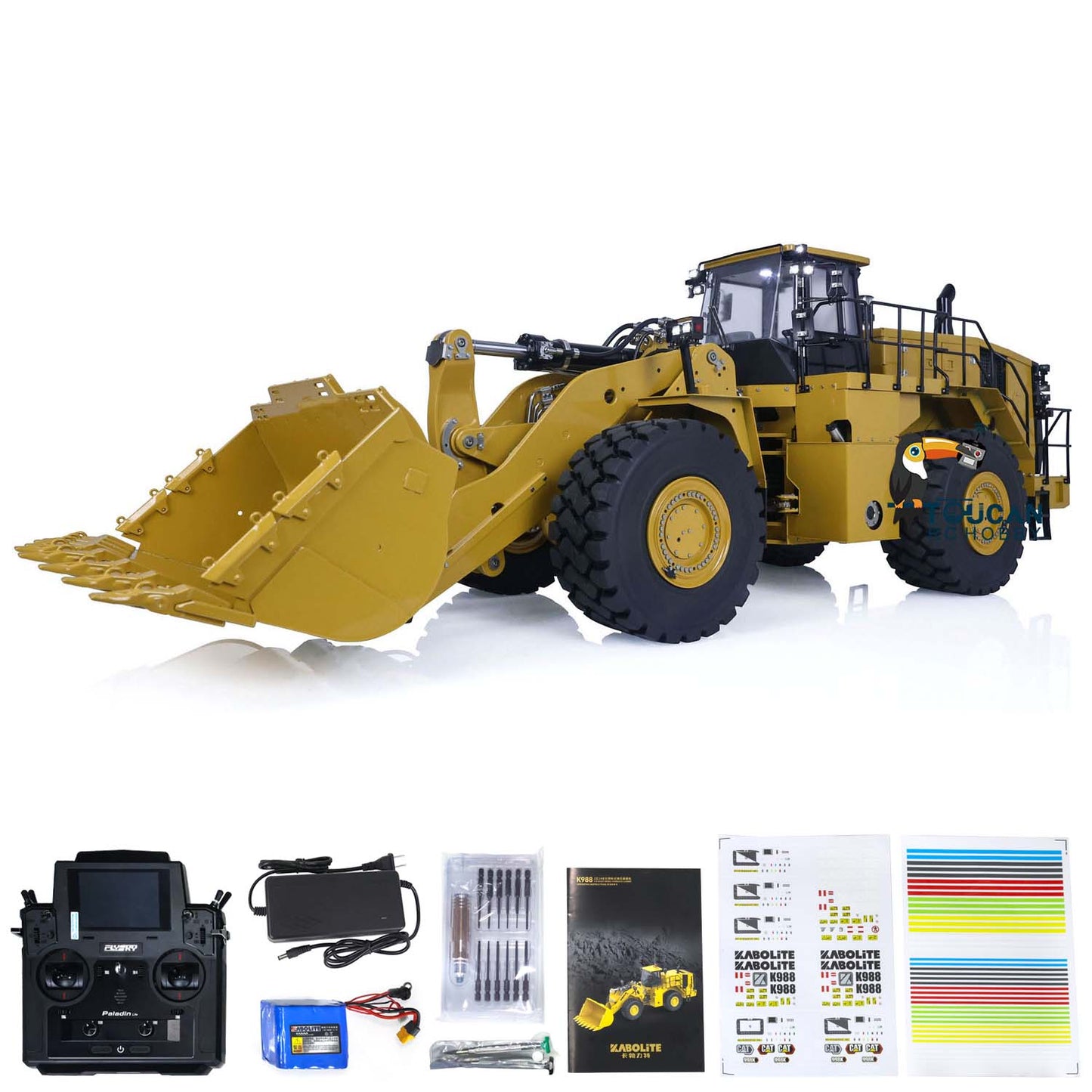 IN STOCK Kabolite K988 1/14 PL18 Lite Hydraulic RC Loader Radio Control Truck Emulated Car Truck Model Upgraded Version Painted Assembled