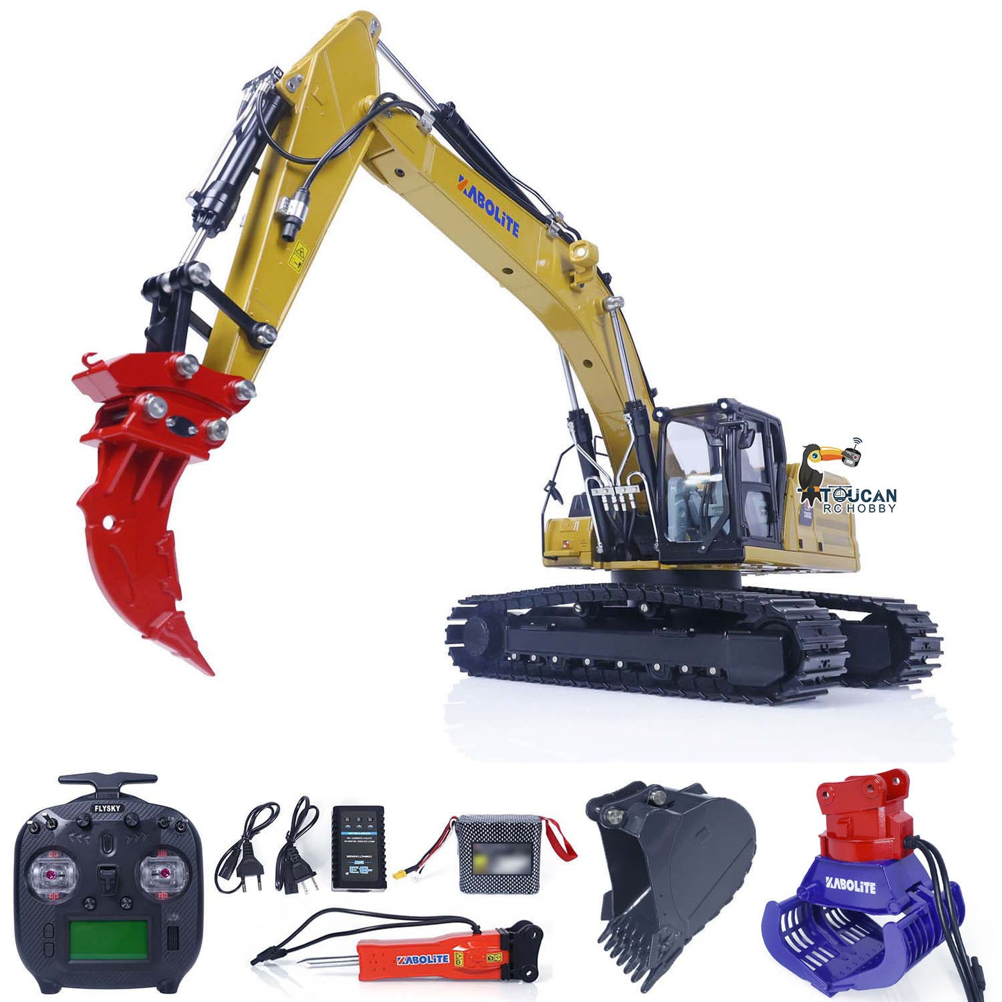 IN STOCK Kabolite 1:18 RC Hydraulic Excavator K961 100S RTR Remote Control Digger Model Emulated Toy Gift for Adults Children