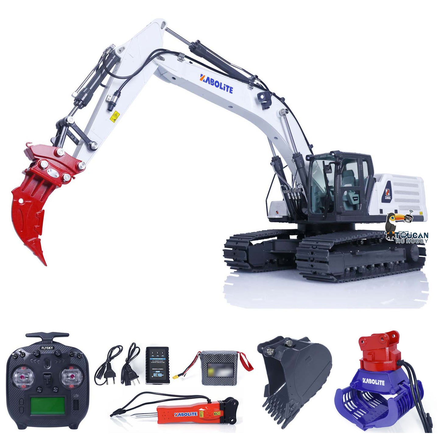 IN STOCK Kabolite K961S 1/18 RC Hydraulic Excavator Upgraded Version K336GC Radio Controlled Digger Electric Vehicle DIY Models