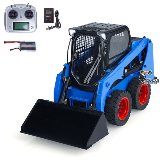 Metal 1/14 Hydraulic RC Skid-Steer Loader SM450 Remote Control Wheeled Car Model