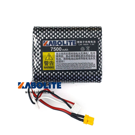 7500mah 7.4V 2S Battery for 1/14 Scale RC Truck 1:16 K966 Radio Control Loader Electric Car DIY Spare Parts Accessory
