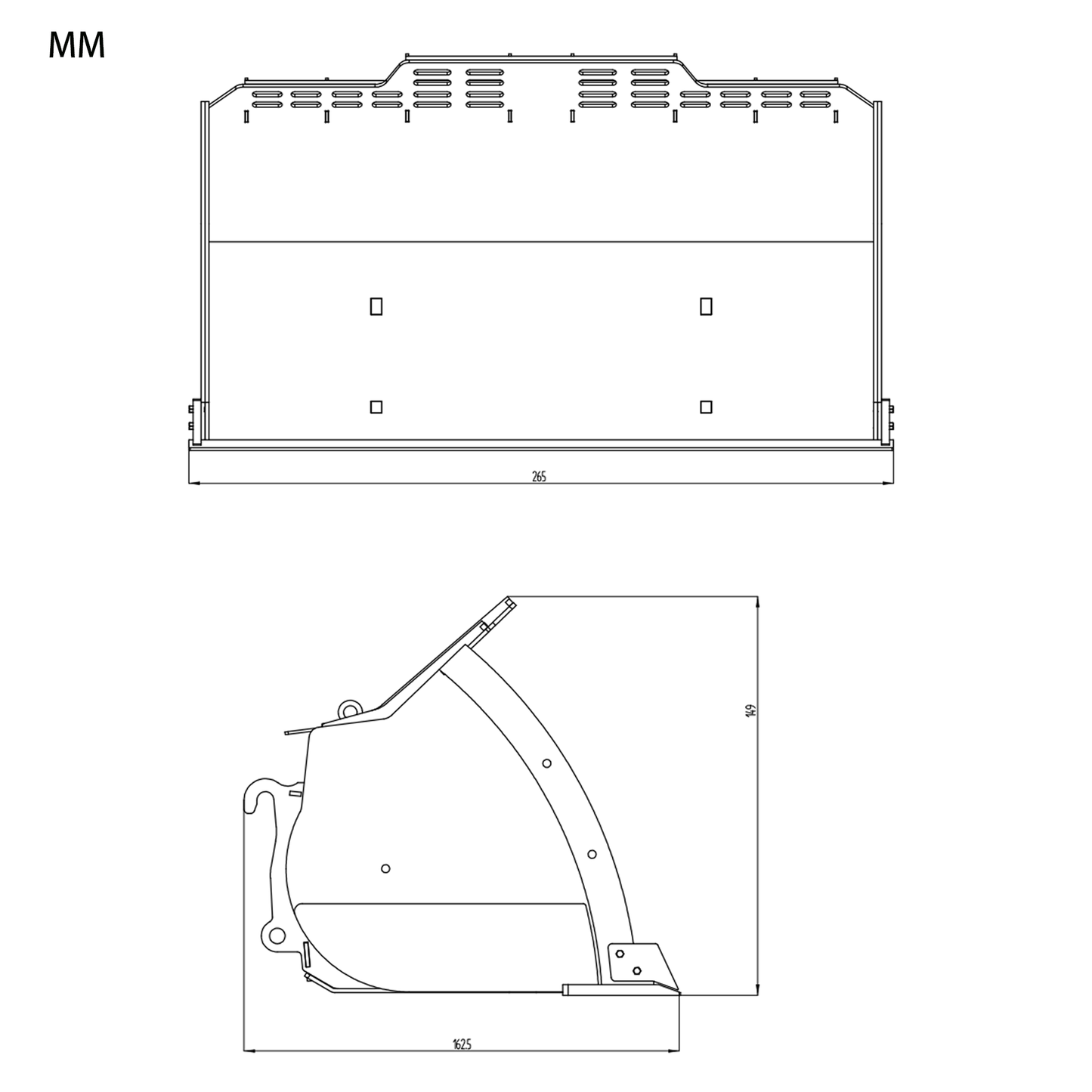 Metal Rock Skip Bucket for Kabolite K988 100S 1/14 RC Hydraulic Loader Radio Control Truck Car Hobby Model Spare Parts Devices