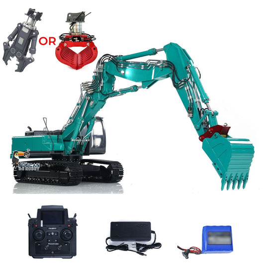 In Stock Kabolite 1/14 K350-200 RC Metal Hydraulic Excavator Digger 3-piece Boom Car Sounds Paladin18EVLite Radio Controller